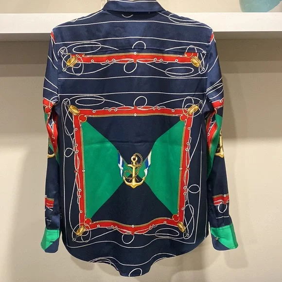 Ralph Lauren Button Down Blouse - Picture 2 of 13